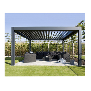 Perse en aluminium coloré <span class=keywords><strong>pour</strong></span> jardin, <span class=keywords><strong>pied</strong></span> libre, étanche, motorisé, automatique, pergola en aluminium biocliatique - Product Image 1