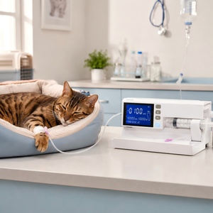 Pompe à <span class=keywords><strong>seringue</strong></span> vétérinaire portable avec écran tactile et batterie de secours pour chiens, chats, usage en clinique d'urgence - Product Image 2