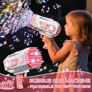 Pistolet à bulles EPT 125 trous rose lumineux pour enfants, machine à bulles pour mariages, Pâques, fêtes en plein air, cadeaux - Product Image 3