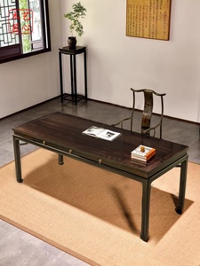 Woodwork Ingenuity Su Zuoming Style Ziguang Painting Case Drawer Tea <b>Table</b> Zen Chinese Style <b>Desk</b> Furniture <b>Console</b> <b>Table</b> - Product Image 4