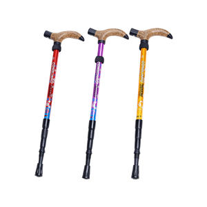 <span class=keywords><strong>Bastones</strong></span> de <span class=keywords><strong>Trekking</strong></span> de 4 Secciones con Mango de Madera, <span class=keywords><strong>Bastones</strong></span> de Senderismo de Aluminio de Aviación 6061, Altura Ajustable, <span class=keywords><strong>Bastones</strong></span> de Escalada de Montaña - Product Image 2