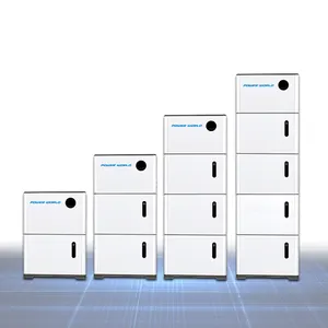 Power World 5kw 10kw home energy storage system all in one 5.2kw solar mobile pv systems