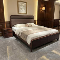 Cadre de lit plateforme en bois massif pour lit double, king ou queen size, design minimaliste, fabricant de meubles pour la maison
