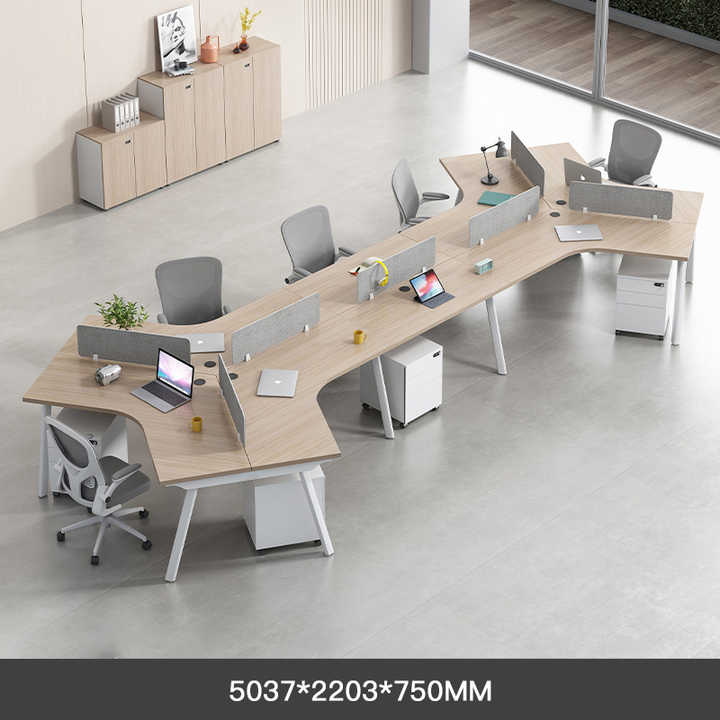Premium Convertible 8-Person Office Desk Workstation with Modular ...