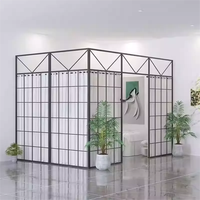 Fournisseur OEM ODM, écran de séparation en métal Art Déco personnalisé pour salon de beauté, spa, décoration de mariage, cloison en acier inoxydable