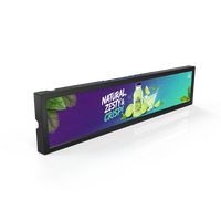 Écran publicitaire numérique LCD étiré mural intérieur 43 pouces avec télécommande et corps entièrement métallique pour centre commercial