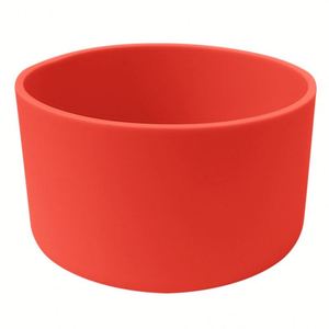 Rouge Écologique Silicone Antidérapant Tasse À Café Manchon Résistant À La Chaleur Réutilisable Bouteille En Verre Tasse Protecteur Couverture Maison - Product Image 1