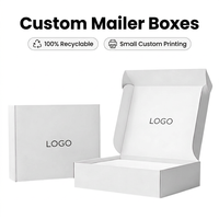 Boîte d'expédition en carton ondulé avec logo personnalisé, boîte à courrier, boîtes imprimées en papier pour l'emballage de vêtements, cadeaux, robes