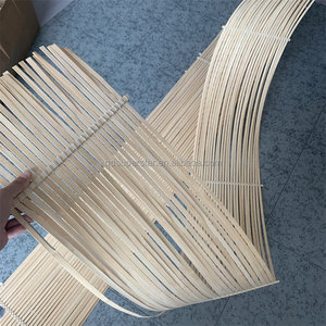Bandes de bambou flexibles en gros E-412 Bandes de bambou naturel Tissage de saule Matériaux de bambou naturel Installation artistique - Product Image 2