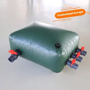 Tanque de almacenamiento de agua plegable de 100 galones de PVC flexible plegable suave barato duradero a la venta - Product Image 1