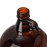 Décor à la maison bouteille de fermentation ambre Kombucha bière verre gallon cruche 4L grandes bouteilles en verre pour la fabrication du vin