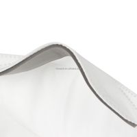 Masque respiratoire FFP3, Masque FFP3 à haute filtration, Masque de protection jetable pliable anti-poussière de ciment pour usage industriel