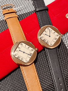 Reloj mecánico automático moderno y elegante con esfera empotrada en forma de diamante, correa de piel de becerro, resistente al agua para uso diario - Product Image 3