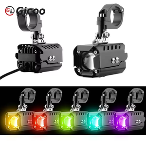 Nuevo Faro LED para Motocicleta Gicoo, 12V 6000K 80W, Ajuste Universal, Carcasa Negra, Kit de Actualización con Ojos de Ángel y Demonio - Product Image 3