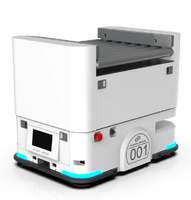 Robot AGV de manutention d'entrepôt à navigation laser, convoyeur intelligent, capacité 300 kg, haute efficacité pour les marchandises d'usine