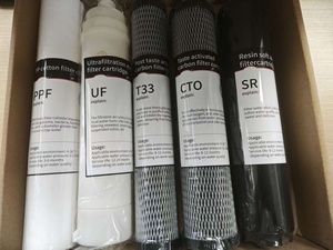 Ensemble de filtres pour purificateur d'eau domestique à cinq étages, cartouche filtrante à eau en une seule pièce PP/PAC/CTO/UF/T33 - Product Image 4