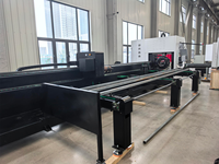 Découpeuse laser à fibre industrielle pour tuyaux de petit diamètre, haute précision, alimentation automatique, traitement de tôles, Cypcut PLT 3 axes