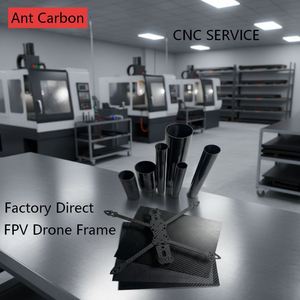 Plaque en fibre de carbone CFRP haute résistance SHENYU, tissage sergé personnalisé 500*500mm 2-10mm, service CNC pour cadre de drone - Product Image 4