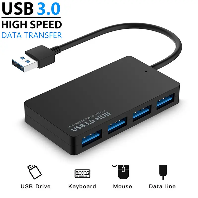 USB C HUB USB 2.0 3.0 Hub Bên Ngoài 4 cổng Adapter separator Loại C USB Expander PC x Hộp ps5 máy tính xách tay phụ kiện Docking Station