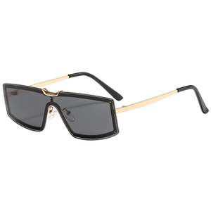 Lunettes de soleil rétro tendance 2025 personnalisables avec logo, monture métallique carrée, style punk, protection UV400, sans monture, œil de chat, pour hommes et femmes - Product Image 5