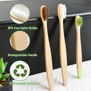 Cepillos de dientes de bambú Cerdas medianas para adultos Ecológico Compostable y biodegradable - Product Image 3