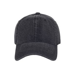 Wholesale Factory OEM 6 Panel Unstructured <b>Plain</b> Custom Jean Hat Washed Denim Baseball <b>Caps</b> - Product Image 5