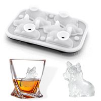 MHC Usine 3D Vente en gros Mini bac à glaçons en silicone pour chien et animal de compagnie