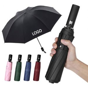 Wholesale Uv Sun <b>Umbrella</b> Logo Custom <b>Windproof</b> Portable Folding Mini Automatic <b>Umbrellas</b> With Pouch - Product Image 2