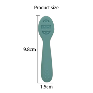 Cucharas de Silicona con Punta Suave para Bebés, 2 Piezas, Utensilios de Alimentación para Bebés, Cucharas para la Primera Etapa de Alimentación Autónoma, para la Dentición - Product Image 5