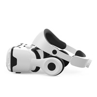Lunettes de réalité virtuelle 3D VR Shinecon avec écouteurs, écouteurs VR haute définition avec microphone