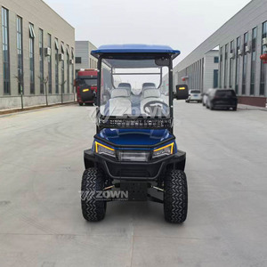 4 Wheel Low Speed Electric Golf Cart With Complete Roof <b>Windshield</b> Lithium Battery For Resort Campus Sightseeing Transfer - Product Image 3