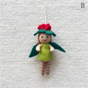 Hecho a mano Super suave felpa flor Hada muñeca Ángel colgante elfo diseño llavero con relleno <span class=keywords><strong>de</strong></span> algodón PP - Product Image 2