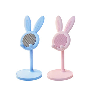 Rabbit Phone <b>Stand</b> Adjustable Desktop Holder For <b>Tablet</b> Phone Support Pink Blue Black Plastic <b>Stand</b> - Product Image 5