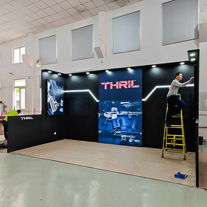 منصة عرض خشبية معيارية سهلة التركيب مخصصة للمعارض التجارية في الولايات المتحدة، خفيفة الوزن وعالية الجودة - Product Image 1