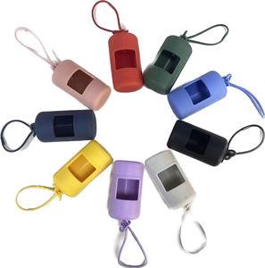 Dispensador de Bolsas para Excrementos de Perro, Portátil, de PVC, Color Macaron, con Logotipo Personalizado, para Viajes al Aire Libre - Product Image 3