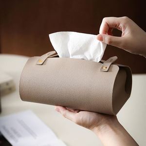 Nuevo Diseño de Moda, Cubierta para Pañuelos de Cuero PU Estilo Nórdico, Organizador de Pañuelos para Escritorio, Sala de Estar, Cocina, Impermeable, para Coche - Product Image 3
