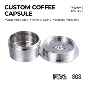 Cápsula de Café Reutilizable de Acero Inoxidable, Recargable, Compatible con Tchibo, Cafissimo, <span class=keywords><strong>Caffitaly</strong></span> - Product Image 1
