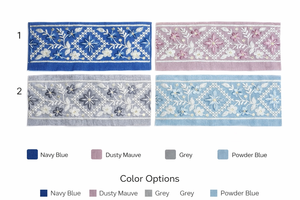 Bordure en dentelle écologique brodée de fleurs traditionnelles avec des broderies délicates pour vêtements, dupattas, saris et artisanat - Product Image 6