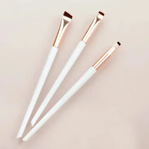 Lot de 3 pinceaux à eyeliner en forme de lame, pinceau à sourcils portable plat et fin, pinceau de maquillage pour contour des yeux et des sourcils, outil de maquillage, vente en gros 2025 - Product Image 6