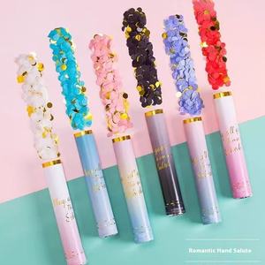 Huaien工場直接卸売パーティーの装飾ホットスタンピンググラデーション花火結婚式のための敬礼花火チューブ - Product Image 1