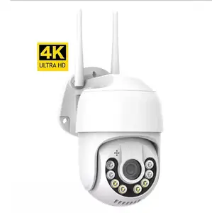 8MP 4K PTZ Caméra Vision Nocturne Wifi IP Cam Extérieure Sans Fil H.265 5MP Ai Suivi Automatique CCTV Surveillance Caméra HD 1080P Couleur