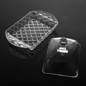 Medio oriente stile <span class=keywords><strong>di</strong></span> vetro piatto <span class=keywords><strong>di</strong></span> burro con la copertura per la cerimonia nuziale - Product Image 5