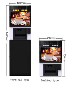 Professional Italy Outdoor Freshly Brewed Ground Bean to Cup Coin Operated <b>Coffee</b> Espresso Maker Vending <b>Machine</b> <b>Small</b> Business - Product Image 2