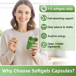 Gélules d'huile de chanvre naturelle à marque privée OEM, suppléments Oméga <span class=keywords><strong>3</strong></span> <span class=keywords><strong>6</strong></span> <span class=keywords><strong>9</strong></span>, soutien du stress, du sommeil et de l'humeur pour adultes, 90 <span class=keywords><strong>capsules</strong></span>, non destiné aux femmes enceintes - Product Image 4