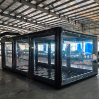 Garage gonflable en PVC transparent, housse de voiture gonflable durable, abri de véhicule imperméable pour l'extérieur