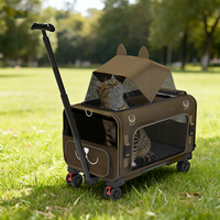Poussette pliable imperméable et réglable pour animaux de compagnie, petite, grande capacité, pour chiens âgés