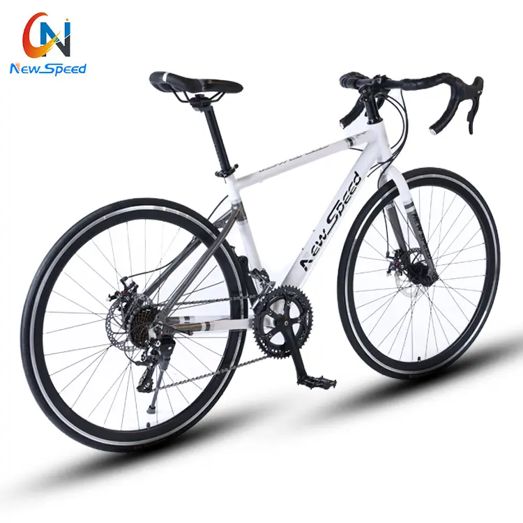 Toptan bisiklet özelleştirmek siyah 700C çelik çerçeve yarış yol bisikleti 21 hız yol bisikleti