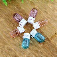 Flacons ampoules en verre transparent miniatures portables vides de 1,5 ml, 2 ml, 3 ml, 5 ml en forme de bulbe pour essence, acide hyaluronique