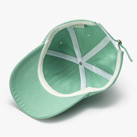 Casquette de baseball d'été 6 panneaux réglable 100 % coton souple pour femme, visière incurvée, broderie logo, simple et polyvalente