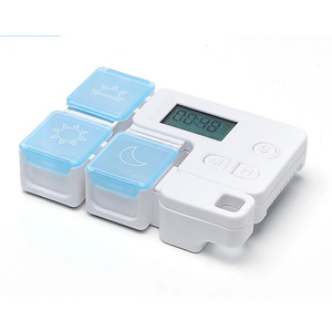 Organizador de Pastillas Inteligente para una Semana con Caja de Medicamentos de Gran Capacidad y Reloj Despertador para Uso Promocional - Product Image 3